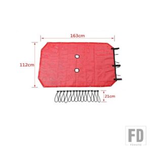 ジープ ラングラー JK 4 ドア 2007-2017 トップルーフサンシェードカバー UV サンシェード断熱ネットアクセサリー - Red B