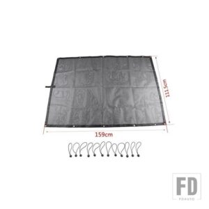 ジープ ラングラー TJ 1997-2006 トップサンシェードカバールーフ抗 UV 日焼け防止ネット断熱メッシュ - Black