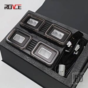 ランドローバー リアバンパーリフレクター LED ライトウィンカーライトディフェンダー 2020-2024 新スタイルリバースランプ - black 2pcs