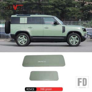 ランドローバー リアスペアタイヤカバーボードディフェンダー 2020-2023 90 110 カバートランクテールゲート装飾 - Mill green