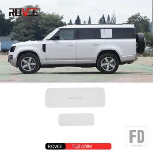 ランドローバー リアスペアタイヤカバーボードディフェンダー 2020-2023 90 110 カバートランクテールゲート装飾 - Fuji White