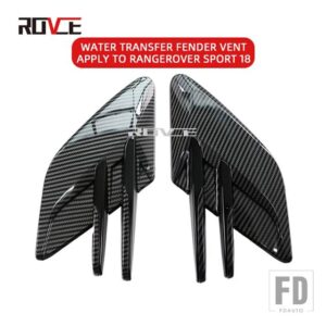 ランドローバー サイドベントエアフローベントフェンダーアウトレットカーボンスタイルレンジローバースポーツ 2018-2022 カーアクセサリー - carbon fiber 2 pcs