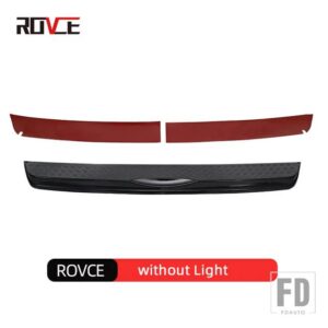 ランドローバー リアバンパーカバーガードトランクドアシルプレート拡張 LED ブレーキターニングライトディフェンダー 2020-2024 - without light
