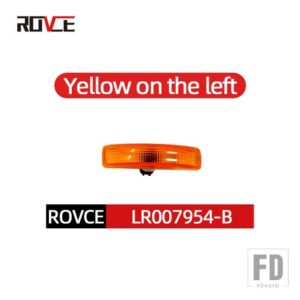 ランドローバー 車フェンダーサイドベント穴ステッカー気流カバーフリーランダー 2 L359 2006-2014 フェンダーライトグリル装飾 - left yellow