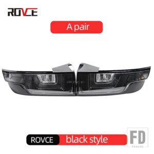 レンジローバー ランドローバー LR072648 LED テールライトテールランプアセンブリ EVOQUE L538 2012-2018 ウィンカーランプアクセサリー - black 2pcs