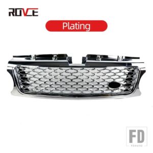 ランドローバー 1個 フロントバンパーグリルレンジローバースポーツ L320 2010-13 ABS メッシュグリルアクセサリー - plating silver