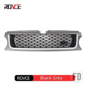 ランドローバー 1個 フロントバンパーグリルレンジローバースポーツ L320 2010-13 ABS メッシュグリルアクセサリー - black grey