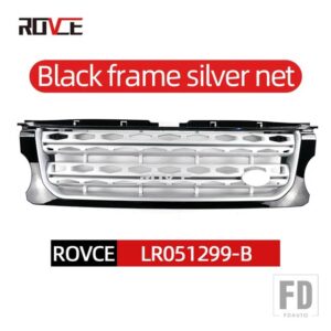 ランドローバー フロントバンパーグリル車グリルディスカバリー 4 2010-2016 L319 LR043292 LR051300 LR051299 LR024301 アクセサリー - 14-16 silver black