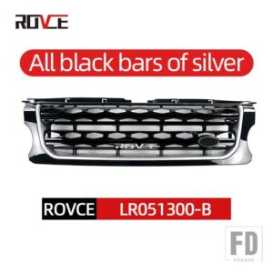 ランドローバー フロントバンパーグリル車グリルディスカバリー 4 2010-2016 L319 LR043292 LR051300 LR051299 LR024301 アクセサリー - 14-16 black silver