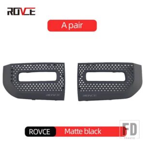 ランドローバー フォグライトグリルカバーの交換ディフェンダー L663 90 110 130 2020-23LR129432/LR129431 - matte black 2pcs