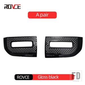 ランドローバー フォグライトグリルカバーの交換ディフェンダー L663 90 110 130 2020-23LR129432/LR129431 - Gloss black 2pcs