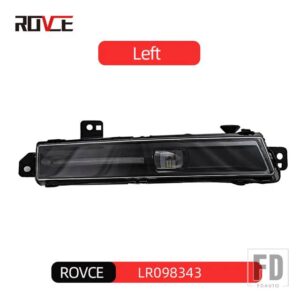 ランドローバー ROVCELED DRL デイタイムランニングライトフォグランプディスカバリー 5 2018-2020 レンジローバーヴォーグ/スポーツ 2018-202 - Black-Left