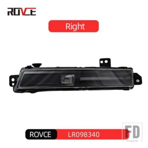 ランドローバー ROVCELED DRL デイタイムランニングライトフォグランプディスカバリー 5 2018-2020 レンジローバーヴォーグ/スポーツ 2018-202 - Black-Right