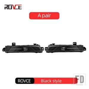 ランドローバー ROVCELED DRL デイタイムランニングライトフォグランプディスカバリー 5 2018-2020 レンジローバーヴォーグ/スポーツ 2018-202 - black a pair