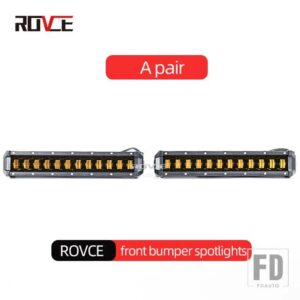 ランドローバー ゴールデンアイフォグランプディフェンダー 2020-2023 90 110 130 フロントバンパースポットライト LED フラッシュランプライト - 2pcs Bumper Lights