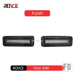 ランドローバー 2個 リア LED バンパーライトブレーキストップランプウィンカーライトディフェンダー 2020-2024 - Grey