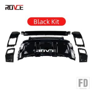 ランドローバー リアバンパーテール喉マフラートリムカバーキット EVOQUE 2012-2019 モデルダイナミックスタイル L538 アクセサリー - black kit