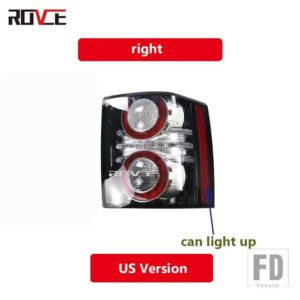 ランドローバー LED テールライトリアテールライトブレーキライト電球付きレンジローバーヴォーグ 2010-2012 L322 LR028513 LR028515 - US Version-Right