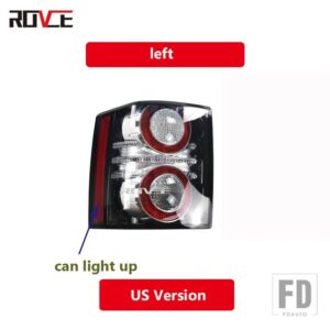 ランドローバー LED テールライトリアテールライトブレーキライト電球付きレンジローバーヴォーグ 2010-2012 L322 LR028513 LR028515 - US Version-Left