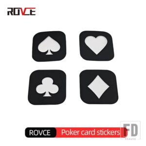 リアテールライトステッカーブレーキランプランドステッカーローバーディフェンダー 110 90 2020-2024 スタイリング - Playing card 4pcs