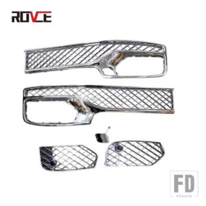 フロントロアバンパーグリルメッシュグリルベントレーフライングスパー 2020-2022 3SE807647/648 - silver no acc 6pcs