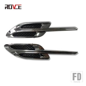 2個 車グリルフェンダーベントレー GT 2016-2018 装飾アクセサリー - Black