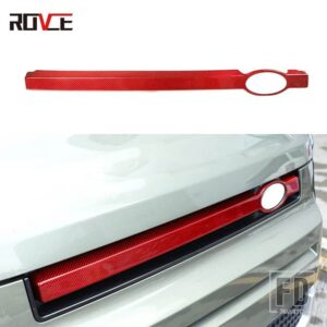 ランドローバー ABS フロントグリル装飾トリムステッカーディフェンダー 90 110 2020-2023 自動 - real carbon red