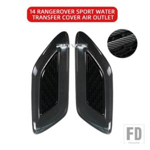 ランドローバー 車外装フードエアベントアウトレットウイングカバートリムレンジローバースポーツ 2014-2017 L494 カーアクセサリースタイリン - carbon fiber 2 pcs
