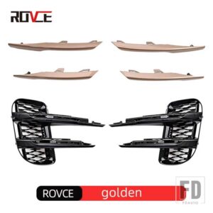 レンジローバー ランドローバー フロントバンパーグリルグリルフォグランプライトトリムカバー EVOQUE 2020-2023 アクセサリー - golden
