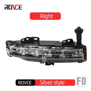 ランドローバー フロントバンパー LED フォグライトデイタイムランニングライトレンジローバーヴォーグ 2023 + バンパーランプ自動 - right silver