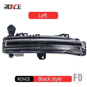 ランドローバー フロントバンパー LED フォグライトデイタイムランニングライトレンジローバーヴォーグ 2023 + バンパーランプ自動 - left black