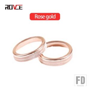 ランドローバー 2個 合金車リアエアコンボリュームノブリングトリムレンジローバーヴォーグ/スポーツ 2018-2020 - Rose Gold