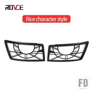 ランドローバー ヘッドライトメッシュカバーディフェンダー 2020 2021 2022 金属材料アクセサリー - A style