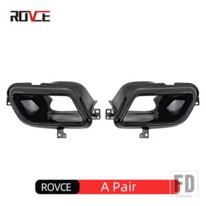 レンジローバー ランドローバー マフラースクエアマフラーテールスロートパイプ VELAR L560 LR093575 LR093596 カーアクセサリー - a pair black