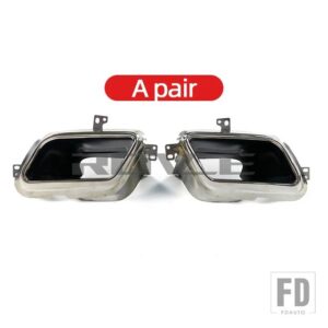 レンジローバー ランドローバー マフラースクエアマフラーテールスロートパイプ VELAR L560 LR093575 LR093596 カーアクセサリー - a pair silver
