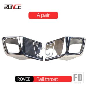 レンジローバー ランドローバー リアバンパーマフラースクエアマフラーテールスロート EVOQUE L538 2012-2018 DYNAMIV スタイル - Silver
