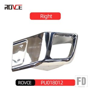 レンジローバー ランドローバー リアバンパーマフラースクエアマフラーテールスロート EVOQUE L538 2012-2018 DYNAMIV スタイル - silver right