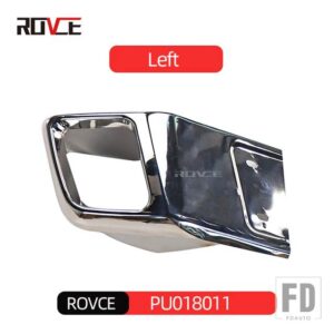 レンジローバー ランドローバー リアバンパーマフラースクエアマフラーテールスロート EVOQUE L538 2012-2018 DYNAMIV スタイル - silver left