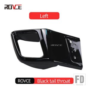 レンジローバー ランドローバー リアバンパーマフラースクエアマフラーテールスロート EVOQUE L538 2012-2018 DYNAMIV スタイル - Black Left