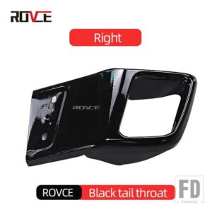 レンジローバー ランドローバー リアバンパーマフラースクエアマフラーテールスロート EVOQUE L538 2012-2018 DYNAMIV スタイル - Black Right