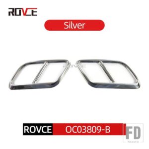 レンジローバー ランドローバー パイプ喉排気出力テールパイプフレームカバートリムステッカー VELAR 2017-2022 アクセサリー - OC03809-B