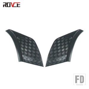 ランドローバー フロントバンパーサイドスクラッチプロテクターボードディフェンダー 90 110 2020 2022 2023 カーアクセサリー - 90 carbon fiber