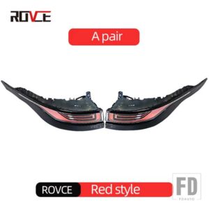 レンジローバー ランドローバー テールライトアセンブリリアブレーキライトテールストップランプ EVOQUE 2020-2024 カーアクセサリー - Red