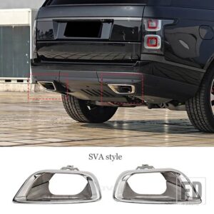 ランドローバー ステンレスマフラー先端ノズルリアバンパー排気テールスロートパイプレンジローバーヴォーグ SVA 2018-2022 - SVA style