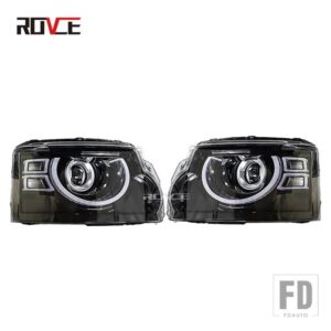 LED ヘッドライト DISCOVERY 4 2010-2016 DRL ウィンカー LED レンズプロジェクターヘッドランプアセンブリアップグレードディフェンダーデザイ