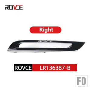 レンジローバー ランドローバー 2個 フロント車フォグランプランプ装飾カバー VELAR L560 2017-2022 ABS LR094993 LR136387 - right
