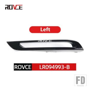 レンジローバー ランドローバー 2個 フロント車フォグランプランプ装飾カバー VELAR L560 2017-2022 ABS LR094993 LR136387 - left