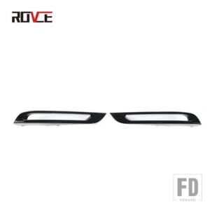 レンジローバー ランドローバー 2個 フロント車フォグランプランプ装飾カバー VELAR L560 2017-2022 ABS LR094993 LR136387 - A pair