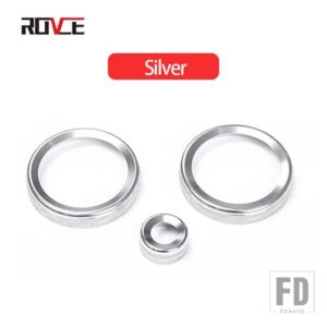 ランドローバー エアコンボリュームノブ合金レンジローバーヴォーグ/スポーツ/イヴォーク 2020-2022 アクセサリー - Silver