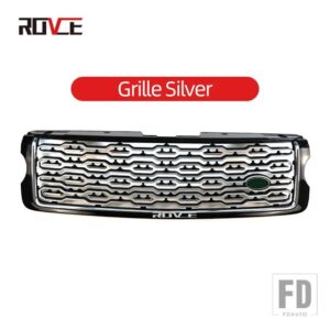 フロントバンパーグリルフォグライトカバーグリルレンジローバーヴォーグ SVA 2013-17 ブラックスタイル - grill silver